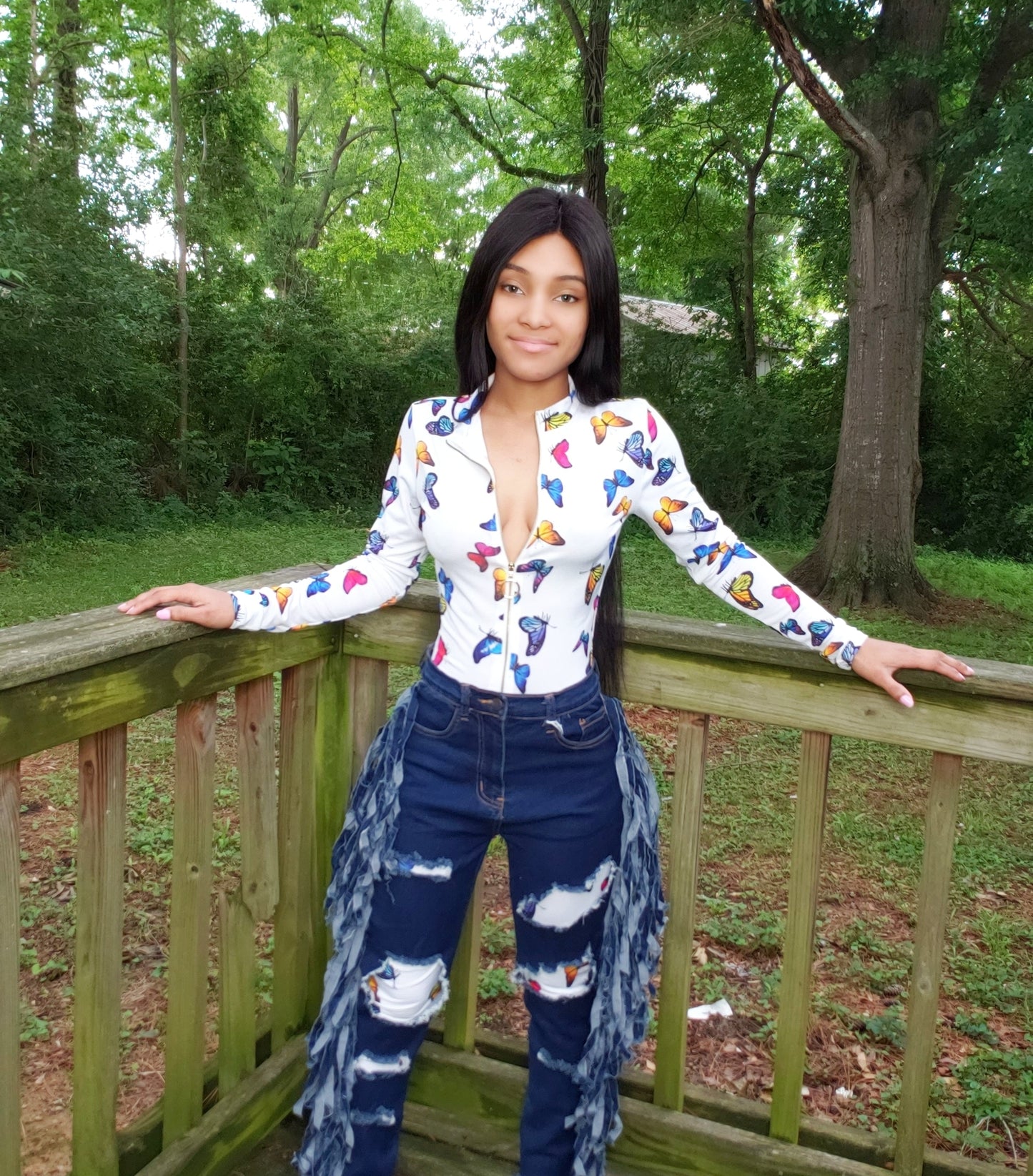 Just Stuttin Fringe Jeans